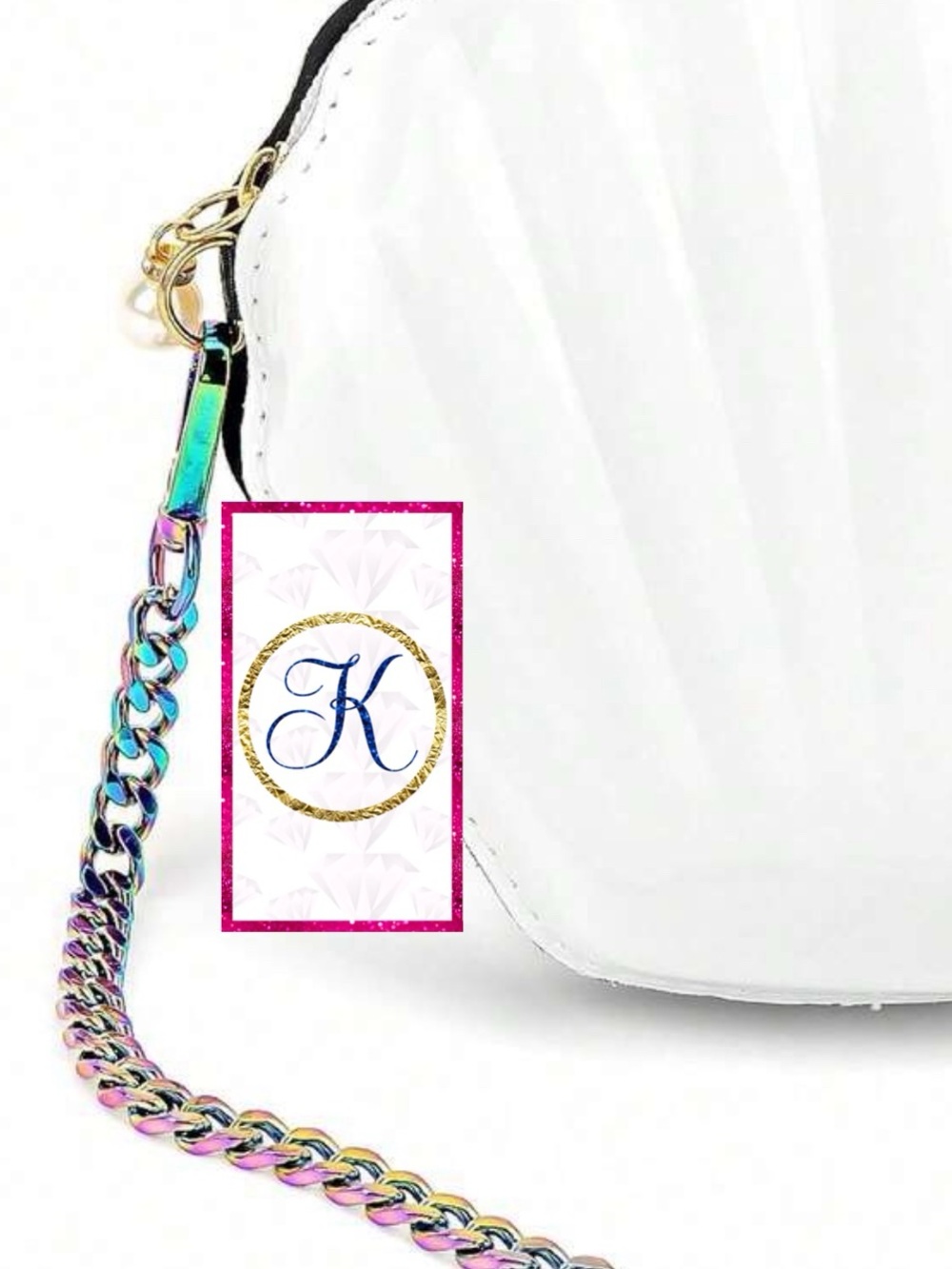 💕 Rainbow Irredesent Crossbody Purse Strap 💕 EXCELLENT w/Designer Bags
